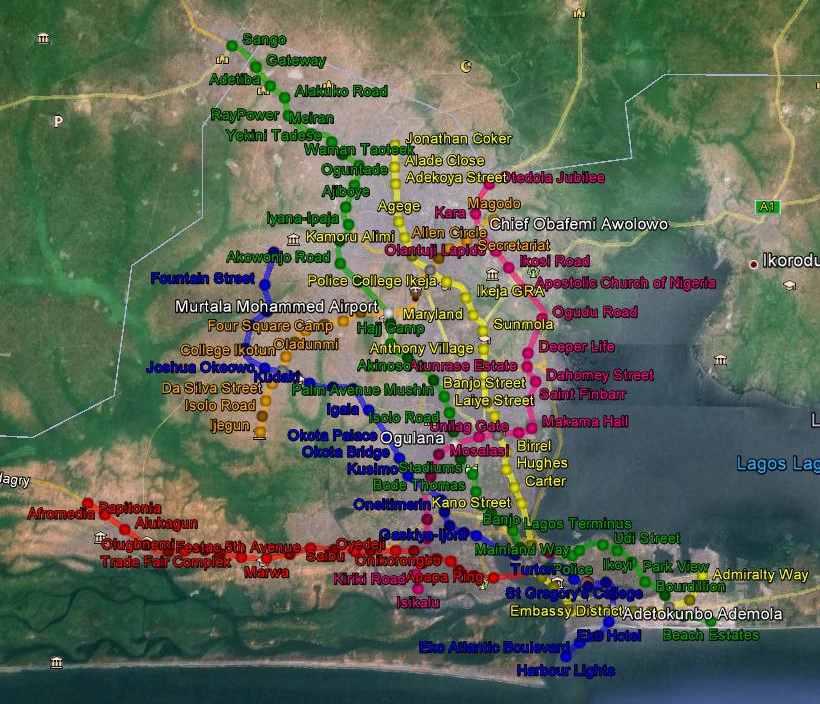 Lagos Metro Google Earth