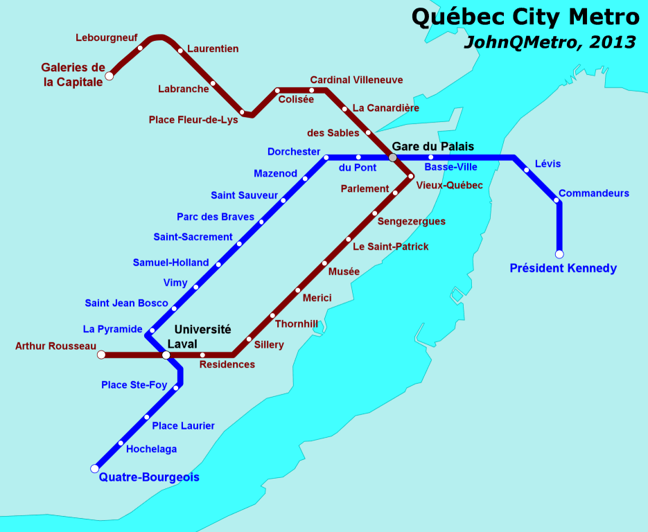 Fantasy Quebec Metro Map 1